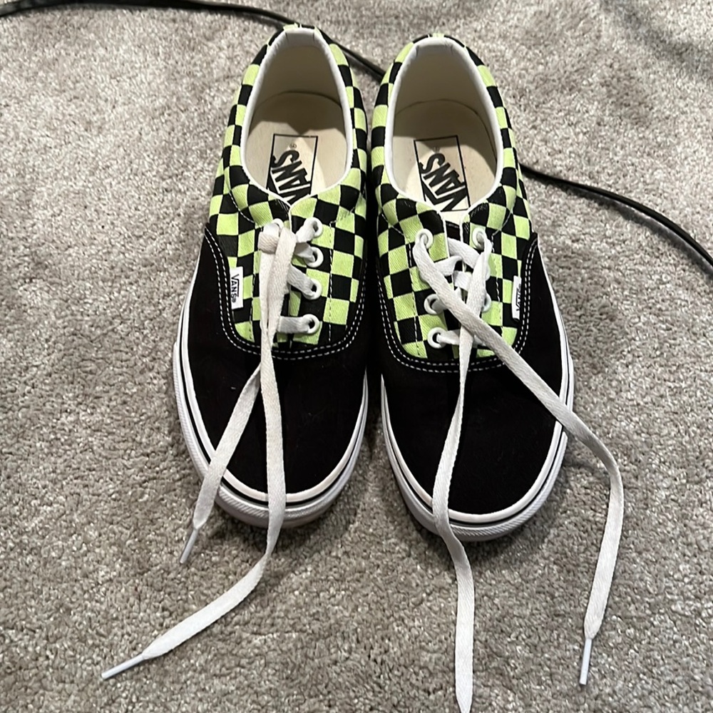 Rarely worn green checker Vans, not sold in store anymore, BMX collection